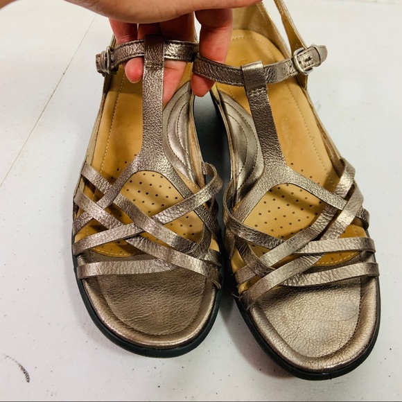 ecco gold sandals